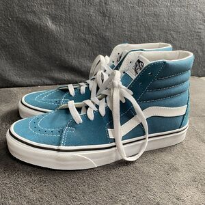 VANS Sk8 Hi MTE Teal Blue / True White Men's Size 6.5 Women's 8 New W/O Tags